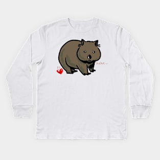 Wombat Poo Kids Long Sleeve T-Shirt